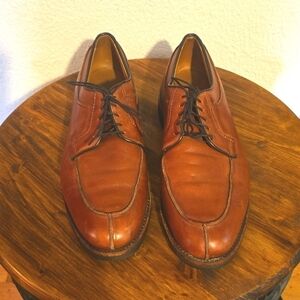 Allen Edmonds Stockbridge TAN premium leather Quality luxury oxfords  Sz.12